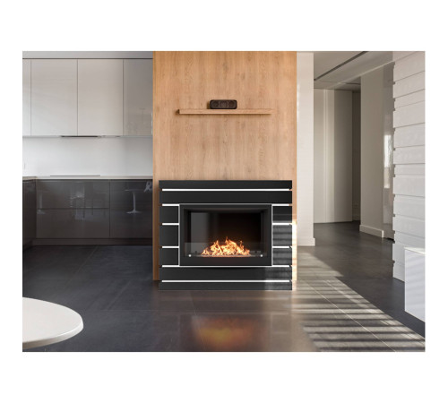 Каминокомплект Firelight Moderno 25 шпон черный дуб с биокамином BFP/P-2520 1660819