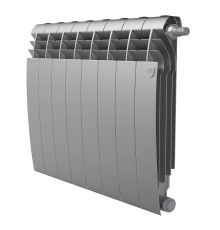Радиатор биметаллический Royal Thermo BiLiner 500 Silver Satin нижнее подключение 8 секций НС-1506316