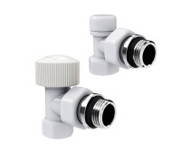 Набор термостатический угловой Royal Thermo Design 1/2 M30x1.5 белый НС-1640379
