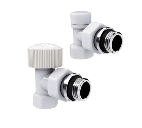 Набор термостатический угловой Royal Thermo Design 1/2 M30x1.5 белый НС-1640379