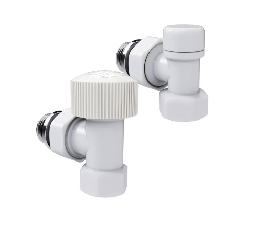 Набор термостатический угловой Royal Thermo Design 1/2 M30x1.5 белый НС-1640379
