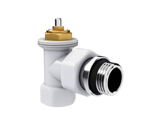 Набор термостатический угловой Royal Thermo Design 1/2 M30x1.5 белый НС-1640379