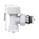 Набор термостатический угловой Royal Thermo Design 1/2 M30x1.5 белый НС-1640379