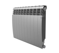 Радиатор биметаллический Royal Thermo BILINER 500 10 секций боковое подключение Серебристый НС-1682275