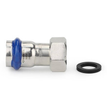 Муфта раструбная Varmega Inox Press с накидной гайкой 15 мм x 1/2 1659550