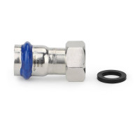 Муфта раструбная Varmega Inox Press с накидной гайкой 15 мм x 3/4 1659551