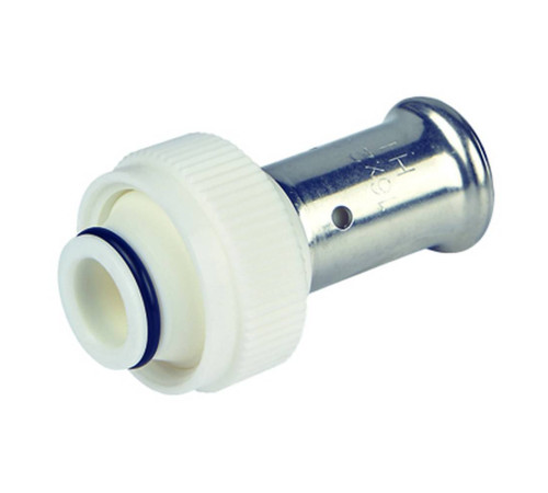 Пресс-фитинг HENCO PVDF с накидной гайкой Евроконус 16x3/4 15PK-1605