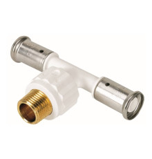 Тройник пресс HENCO 16x1/2x16 НР ПВДФ 1647278