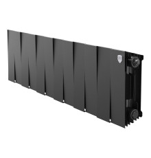 Радиатор биметаллический Royal Thermo PianoForte 200 12 секций боковое подключение черный 1682320