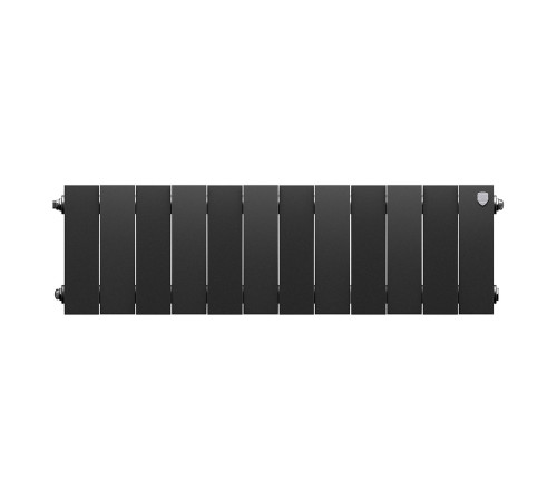 Радиатор биметаллический Royal Thermo PianoForte 200 12 секций боковое подключение черный 1682320