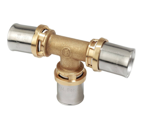 Тройник-пресс Giacomini Multipress 20 мм латунь RM150Y007