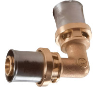 Угольник-пресс Giacomini латунь 26 мм RM122Y009