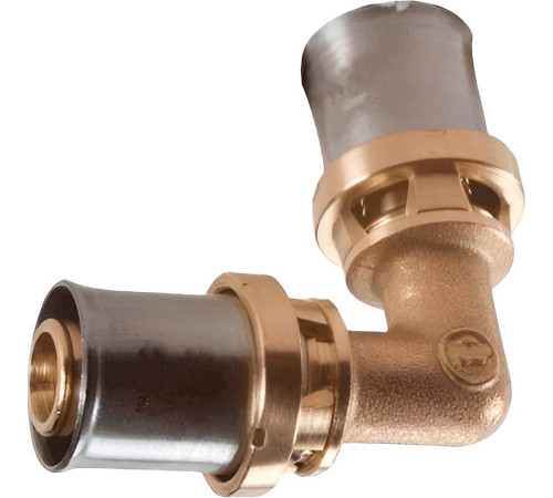 Угольник-пресс Giacomini латунь 26 мм RM122Y009