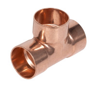 Тройник медный Sanha 1 1/8 (28.65 мм) под пайку 5130 118