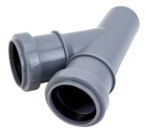 Тройник канализационный Политэк 40х40 мм 45° внутренний (25) 204045