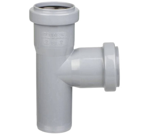 Тройник канализационный Политэк 40х40 мм 87.5° 1306905