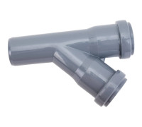 Тройник канализационный Политэк 32х32 мм 45° внутренний (40) 203245