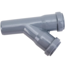 Тройник канализационный Политэк 32х32 мм 45° внутренний (40) 203245