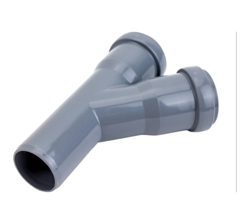 Тройник канализационный Политэк 32х32 мм 45° внутренний (40) 203245