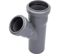 Тройник канализационный Политэк 50х40 мм 45° 1306908