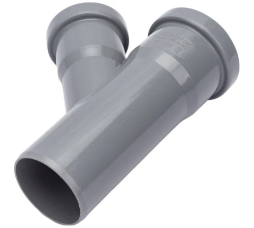 Тройник канализационный Политэк 50х40 мм 45° 1306908