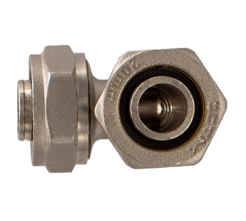 Уголок обжимной CTM для металлопластиковых труб 16х16 мм CLD01616