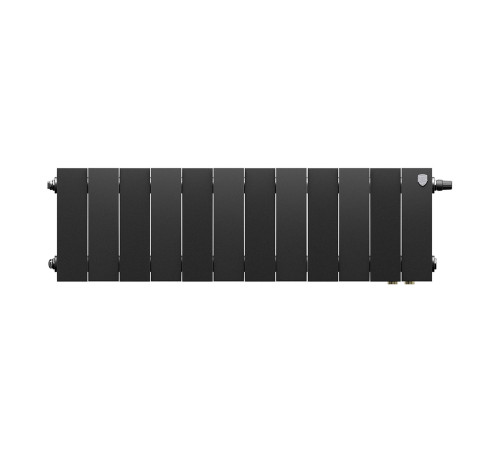 Радиатор биметаллический Royal Thermo PianoForte 200 Noir Sable 12 секц. нижнее подключение VDR80 1506327