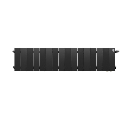 Радиатор биметаллический Royal Thermo PianoForte 200 Noir Sable 16 секц. нижнее подключение VDR80 1506329