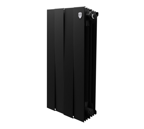 Радиатор биметаллический Royal Thermo PianoForte 500 4 секции боковое подключение Noir Sable 1682386