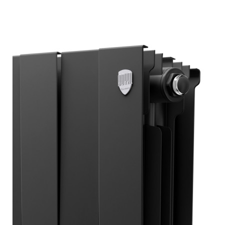 Радиатор биметаллический Royal Thermo PianoForte 500 4 секции боковое подключение Noir Sable 1682386