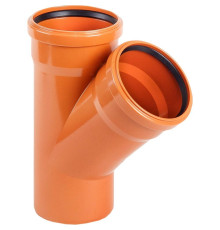 Тройник наружной канализации ХЕМКОР 160х110 мм 45° НС-1455354