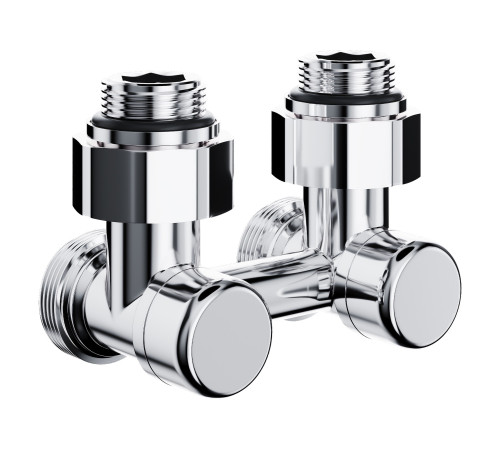 Узел нижнего подключения Royal Thermo Design угловой 1/2 x 3/4 EK хром RTE 07.00203