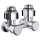 Узел нижнего подключения Royal Thermo Design угловой 1/2 x 3/4 EK хром RTE 07.00203