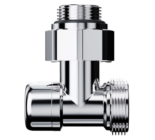 Узел нижнего подключения Royal Thermo Design угловой 1/2 x 3/4 EK хром RTE 07.00203