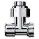 Узел нижнего подключения Royal Thermo Design угловой 1/2 x 3/4 EK хром RTE 07.00203