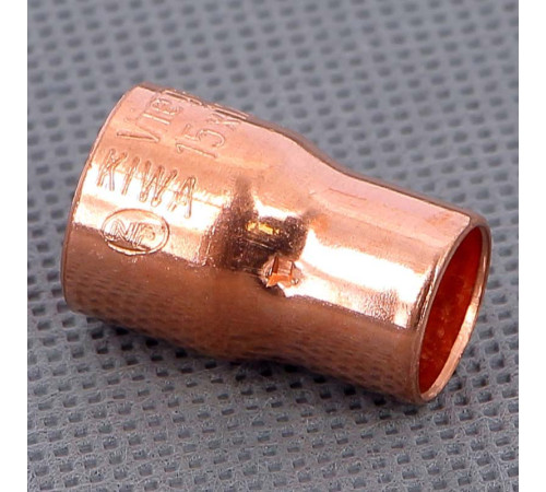 Муфта редукционная медная Viega 15х12 мм пайка 102524