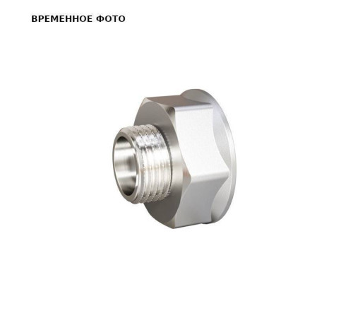 Переходник LD 1x1/2 НВ латунь никелированная LD.67.509.25х15