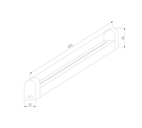 Светильник стационарный светодиодный Led Stick 18 Вт 6500К 90 см 55001/LED