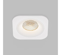 Светильник встраиваемый с антибликовой решеткой Tetro 10W 3000K белый IP44 15276/LED