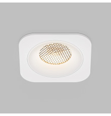 Светильник встраиваемый с антибликовой решеткой Tetro 10W 3000K белый IP44 15276/LED