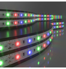 Светодиодная лента 24 В 14,4 Вт/м 60 Led/м 5050 IP65, RGB, 5 м Лента светодиодная 24V 14,4W 60Led 5050 IP65 RGB, 5м