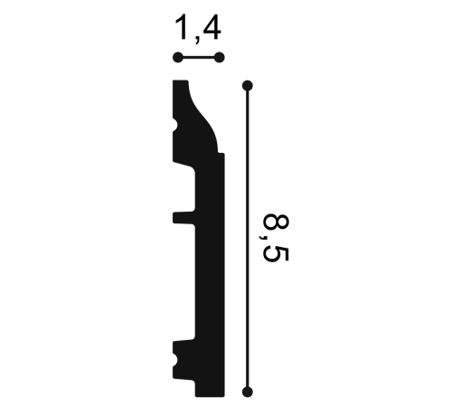 Плинтус напольный гибкий Orac Decor SX172F