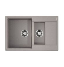 Кухонная мойка Omoikiri Daisen 78-2-GR Artgranit 78х51 см leningrad grey 4993332
