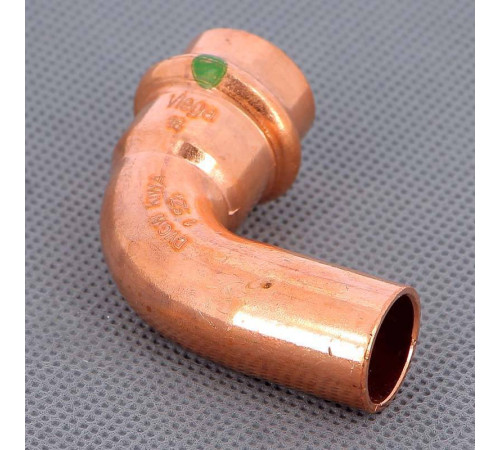 Угол-вставка 90° пресс Viega Profipress 18 мм медь 291655