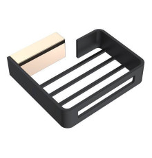 Мыльница подвесная Boheme Q золото/черный 10959-G-B