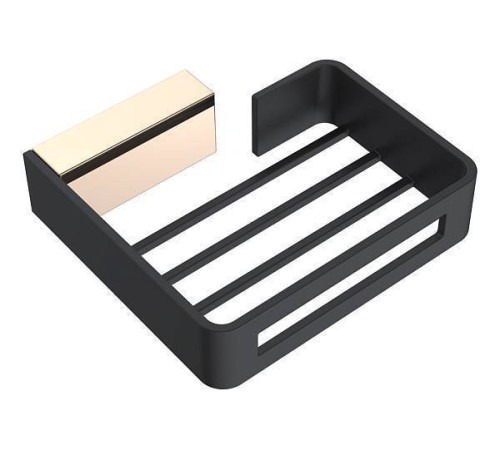 Мыльница подвесная Boheme Q золото/черный 10959-G-B