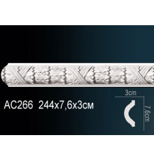 Молдинг для стен Perfect AC266 из полиуретана 2000х30х15 мм AC266