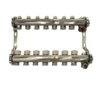 Коллекторный блок Gekon 1x3/4 EK 7 выходов с термостатическими клапанами GK 73107