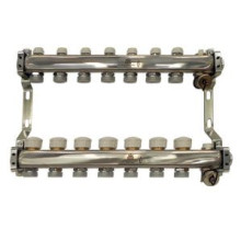 Коллекторный блок Gekon 1x3/4 EK 7 выходов с термостатическими клапанами GK 73107