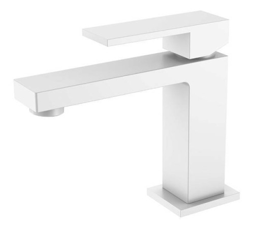 Смеситель для раковины Boheme Qubic белый матовый 471-MW